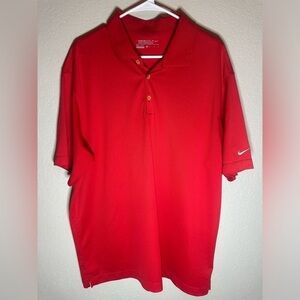 Nike Golf Dri fit red polo size XL
